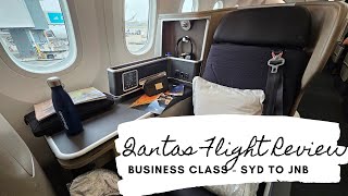 Flight Review Qantas QF63 from Sydney to Johannesburg in Business Class [upl. by Hamish]