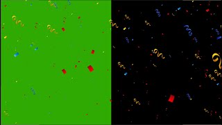 Confetti Green Screen  Confetti  Green Screen Effect 4K Video [upl. by Airetnahs]