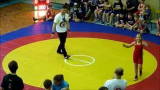 Girl vs Boy Youth Wrestling in Poland match 1 [upl. by Arias250]