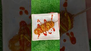 Vegetarian Korean Corn dog recipe  Korean paneer corn dog  Korean snacks [upl. by Cuttler]