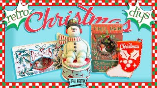 RETRO CHRISTMAS DECORATION DIYS with a Kitschy Kick [upl. by Layney736]