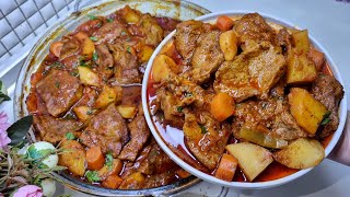 Receta perfekte për Mish Viçi në furrë me perime që mbetet i butë dhe tejet i Shijshëm  Beef recipe [upl. by Nicks]