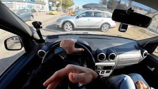 POV Driving DACIA LOGAN PRESTIGE 16 16V 105HP IASI 2024 O problema persista [upl. by Ardnu]