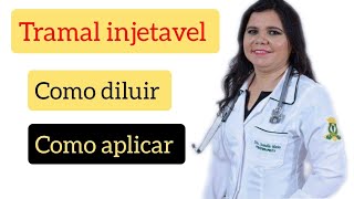 tramal injetavel como diluir e aplicar [upl. by Jeanine]