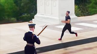 He Tried To Mess With A Guard Of The Tomb Of The Unknown Soldier [upl. by Franchot]