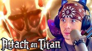 To You 2000 Years From Now  Attack On Titan 1x1 FIRST TIME REACTION [upl. by Jarrett]