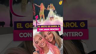 El gesto de Karol G con Amaia Montero [upl. by Uahsoj]