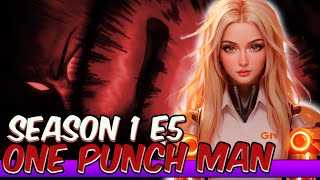 INSANE fighting scene with Genos ONE PUNCH MAN  Episode 5 REACTION  1x5 The Ultimate Master [upl. by Glovsky]