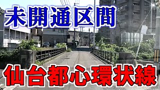 【ニュータウン探訪】未開通区間 仙台都心環状線（仙台市青葉区／宮城野区／若林区）Unopened Sections Sendai City Circular Route SendaiJapan [upl. by Lekzehcey526]