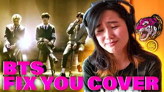 SINGER Reacts to BTS  Fix You Coldplay Cover First Time Watching BTS Live [upl. by Kliber395]