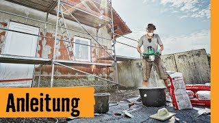 Fassade verputzen  HORNBACH Meisterschmiede [upl. by Jarrid]