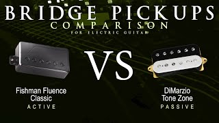 Fishman FLUENCE CLASSIC vs DiMarzio TONE ZONE  Bridge Pickup Guitar Tone Comparison Demo [upl. by Aulea]