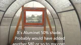 Rooftop Greenhouse hoop house Part II [upl. by Boulanger]