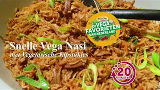 🍷🍴 Snelle Vega Nasi met Vegetarische Kipstukjes [upl. by Adlaremse]