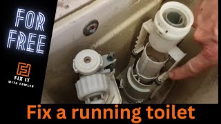 How to Quickly FIX a Running Toilet with push button [upl. by Nitnerb]