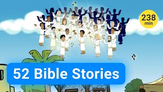 52 Bible Stories  4 hours of interesting Bible stories with Gracelink animations [upl. by Pubilis]