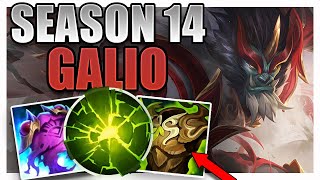 SEASON 14 GALIO SUPPORT GAMEPLAY GUIDE [upl. by Rosenzweig]