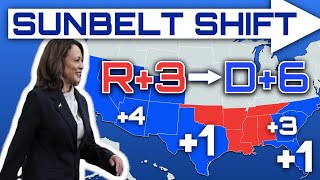 MASSIVE Leftward Shift in Sunbelt could WIN Kamala Harris the 2024 Election [upl. by Ainehta]