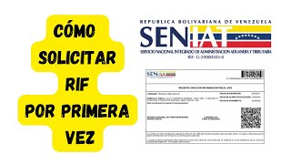 Cómo Solicitar Rif por primera Vez [upl. by Kiri519]