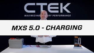 Tutorials  CTEK MXS 50  Charging [upl. by Reniar]