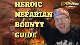 HEROIC Nefarian Bounty Guide Hearthstone Mercenaries Blackrock Mountain [upl. by Kleinstein490]