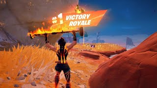 NEW HELMET OFF CINDER SKIN IN FORTNITE PS5  A VICTORY ROYALE WIN SOLO [upl. by Anawot]