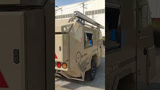 brand new custom desert color njstar rv off road explorer camper trailer in a sunny day view [upl. by Mikel]