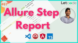 Allure Step By Step Report Like Extent Report  Protractor Tutorial [upl. by Thorne66]