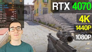 Trying Counter Strike 2 With the RTX 4070 1080p 1440p 4K [upl. by Ayotnahs823]