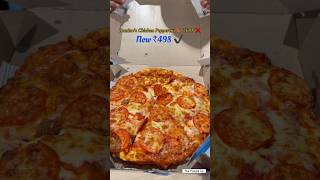 ad Domino’s Chicken Pepperoni Pizza 🍕 ₹698❌ Now at just ₹498🤩🔥 Use CodeUNIQ1324 dominos pizza [upl. by Moonier]