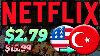 Netflix the Cheapest Subscription  Almost Free Netflix with Turkey VPN 2022 [upl. by Cotterell]