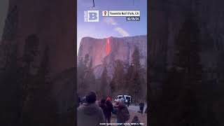 Firefall OnceaYear Phenomenon Filmed at Yosemite National Park [upl. by Volnak496]