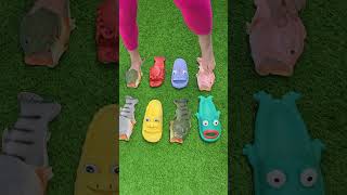 Choose a pair of slippers 🐟🐠 satisfying video slippers shortstrending [upl. by Iznek]