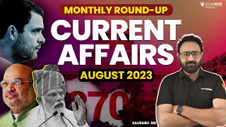 August Current Affairs 2023 for CLAT  Monthly Round Up  CLAT 2024 Current Affairs [upl. by Nirrac]