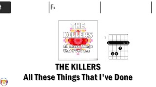 THE KILLERS All These Things That Ive Done BACKING TRACK FCN GUITAR CHORDS amp LYRICS [upl. by Ertemed]