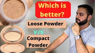 Compact PowderLoose PowderWhich is better Can we use them together [upl. by Sergei]