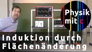 Induktion durch Flächenänderung [upl. by Ermey]