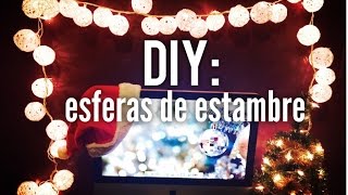 DIY Esferas de Estambre  Decora tu cuarto FACIL [upl. by Akihdar]