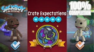 Sackboy Crate Expectations  Twoplayer Gameplay  All Orbs Collected [upl. by Sirtimed]