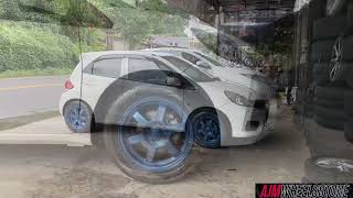 Velg warna agresive untuk keluar dari omongam gitu gitu aja  MODIFIKASI HONDA BRIO PAKAI VELG TE37 [upl. by Euqinemod]