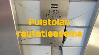 Hissivideo Puistolan rautatieasema Helsinki  1995 KONE M sotkuiset [upl. by Anaujit]