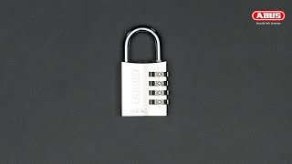 116 ABUS 14540 40mm Aluminium Combination Padlock with resettable code  Silver EAGLE [upl. by Wichern]