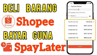 Cara bayar guna SpayLater Shopee Paylater Shopee [upl. by Aleafar]