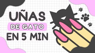 ¡CAMINO A HALLOWEEN · UÑAS MINIMALISTA EN 5 MINUTOS [upl. by Lind]