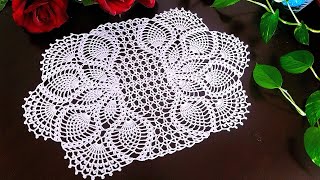 Oval crochet tablecloth A table runner can be woven just by increasing the middle size part 2 end 👇 [upl. by Toll]