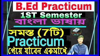 BEd 1st Semester Practicum Presentationবাংলা ভাষায় WBUTTEPA BEd 1st Sem All Practicum Present [upl. by Nayk]