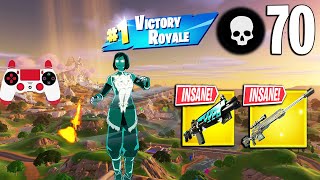 70 Elimination Solo Vs Squads Gameplay Wins Fortnite Season 2 PS4 Controller [upl. by Chara]