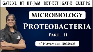 GATE BTXL  IIT JAM  DBT BET  CUET PG  GATB  Microbiology  Proteobacteria Part2  Neha [upl. by Bibeau]