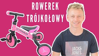 Rowerek trójkołowy dwukołowy  rowerek biegowy 3w1 dla dzieci  prezentacja [upl. by Eilojne]