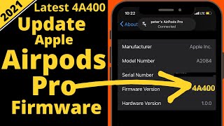 How to Update Airpods Pro Firmware Airpods 2 Install Latest Software Update 4A400 in 2024 [upl. by Aiceled]